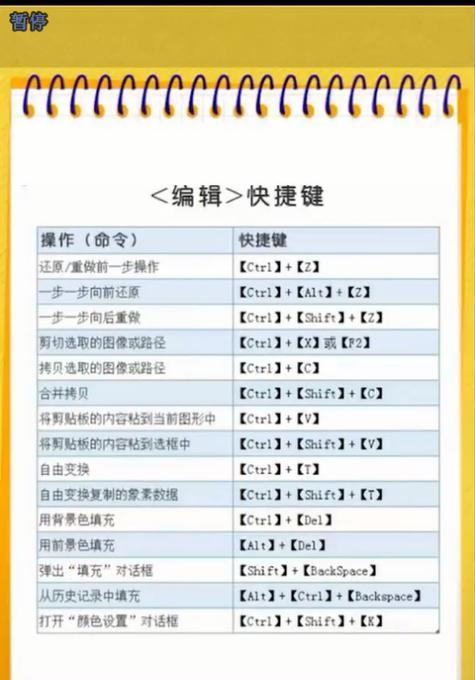 全面掌握PS中切换前景色和背景色的快捷键（提高工作效率，优化设计体验）