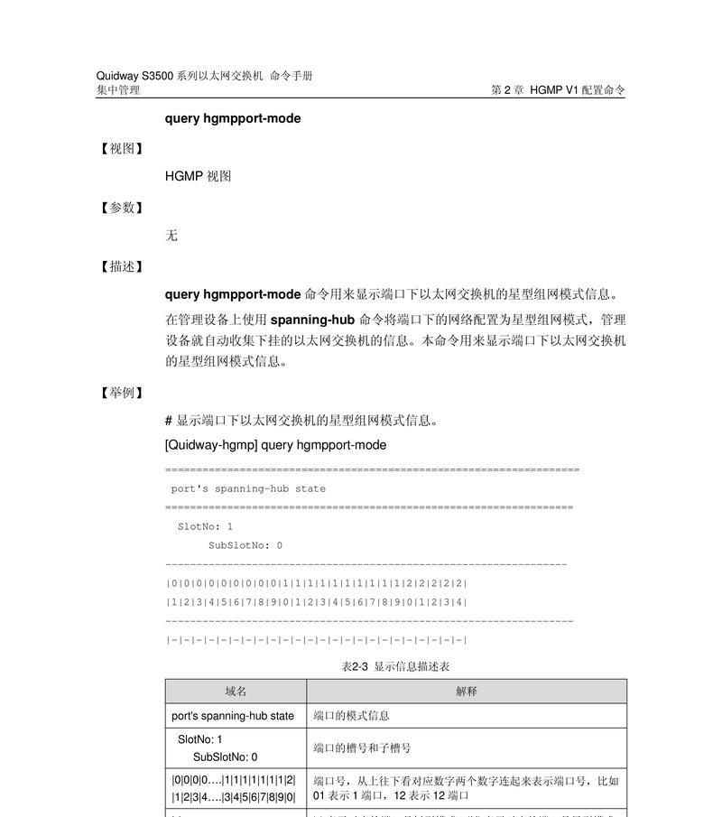 掌握华三交换机端口查看命令（轻松了解华三交换机端口信息的技巧）