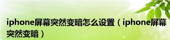 解决iPhone过热屏幕变暗的有效方法（有效预防和解决iPhone过热问题，避免屏幕变暗）