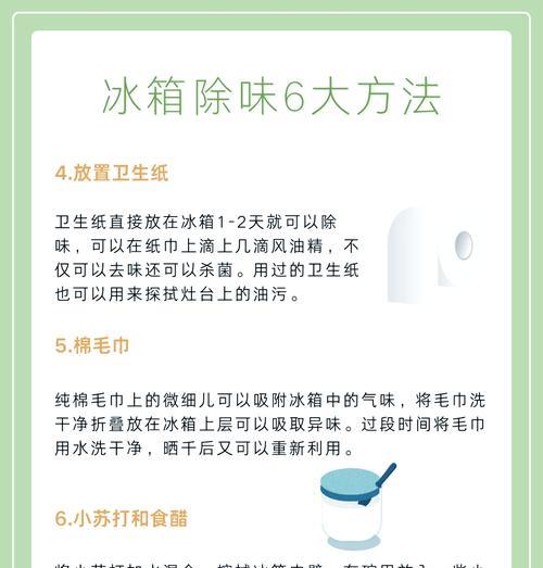 如何除味新冰箱（新冰箱使用前的除臭方法）