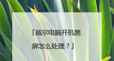 台式电脑开机黑屏怎么解决？遇到此问题应如何排查和修复？